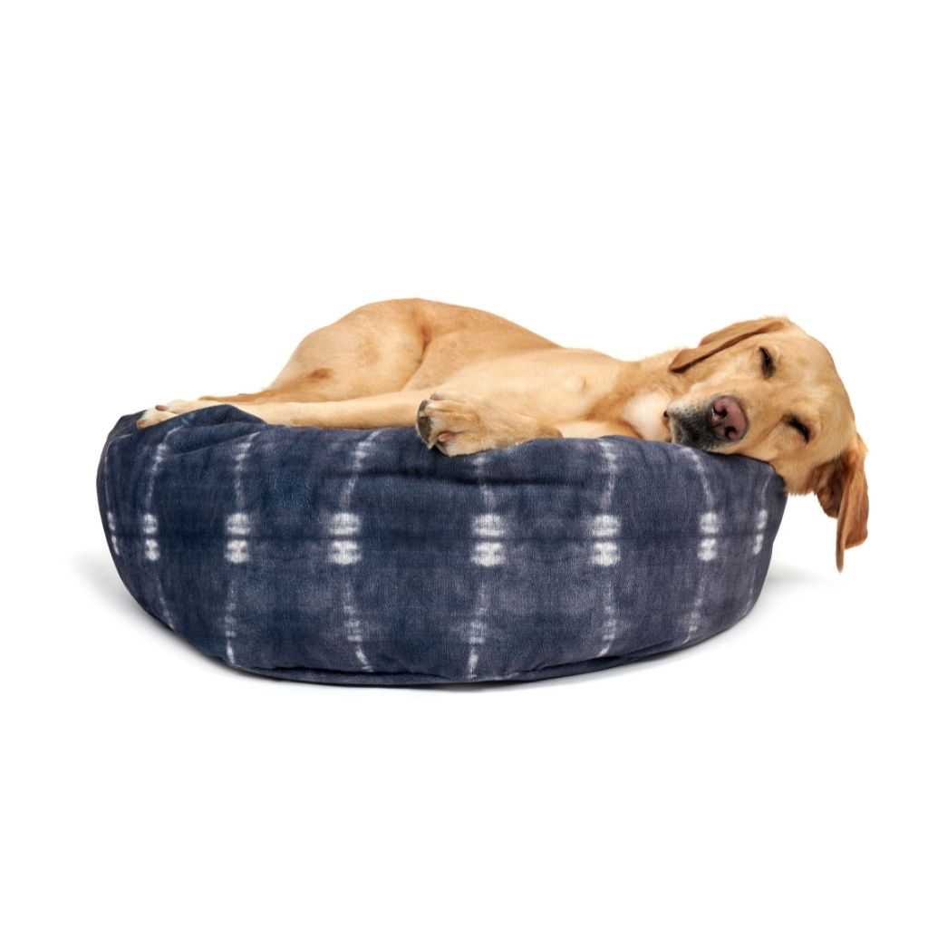 Jax & Bones Anya Donut Dog Bed Indigo 2