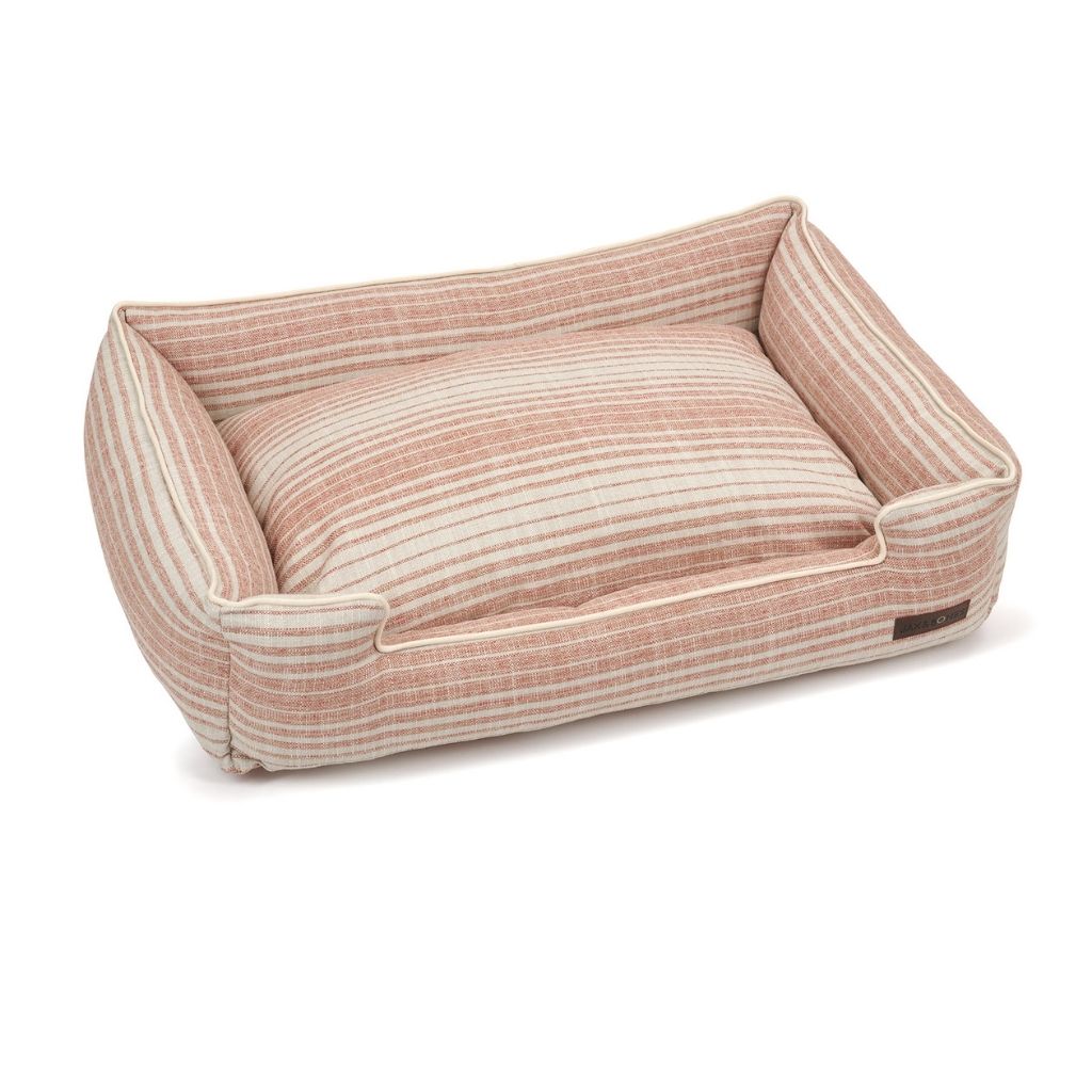 Jax and Bones Hampton Lounge Dog Bed pink