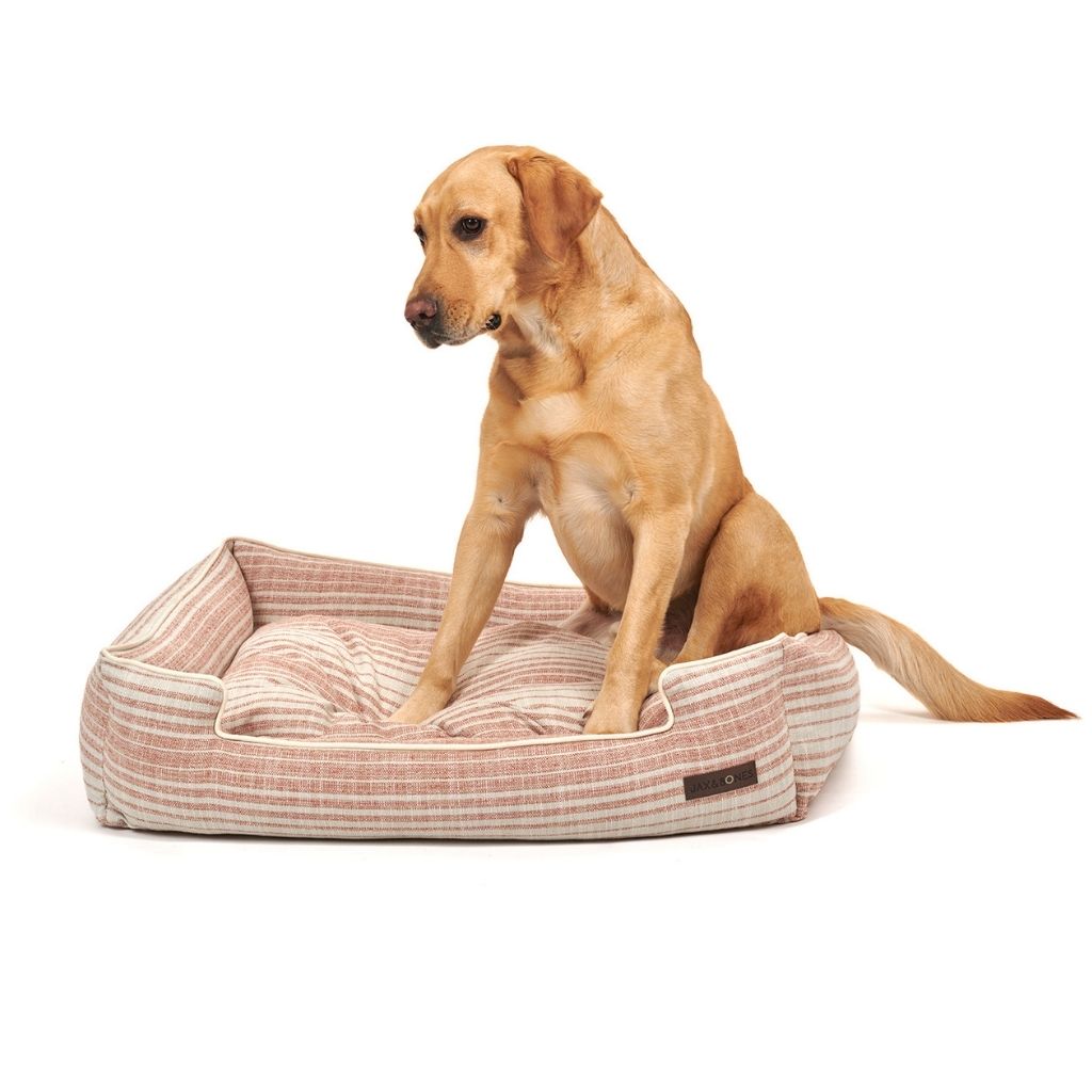 Jax and Bones Hampton Lounge Dog Bed pink 2