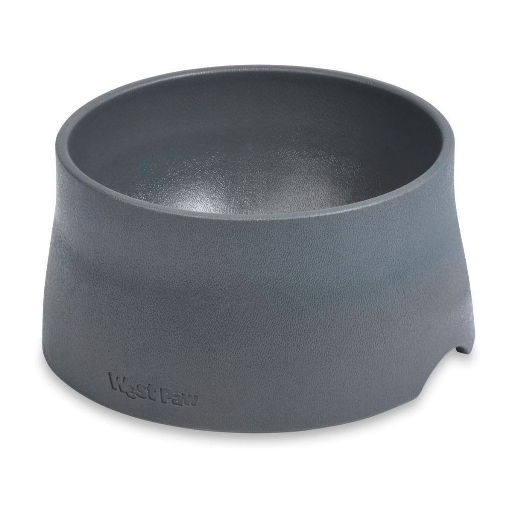 West Paw Seaflex No-Slip Dog Bowl Gray