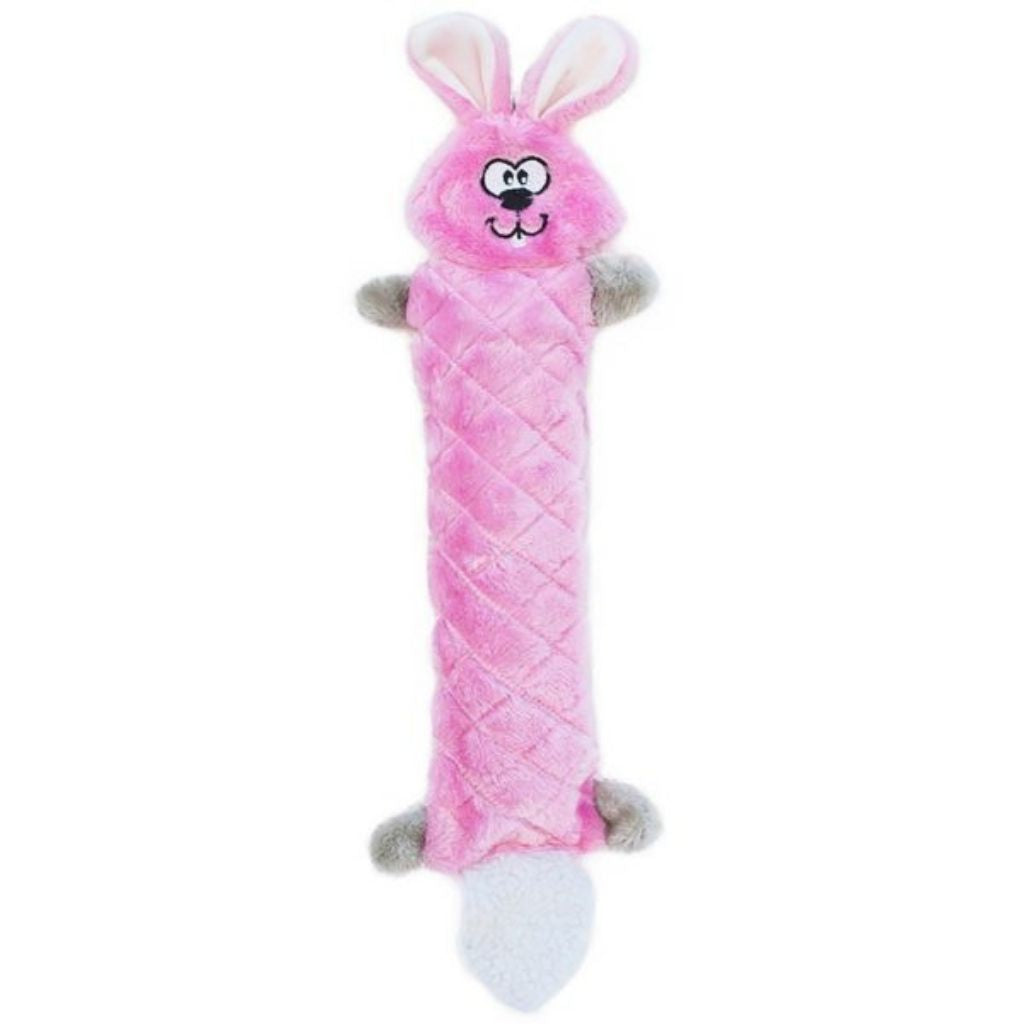 ZippyPaws Jigglerz Stuffless Dog Toy Bunny