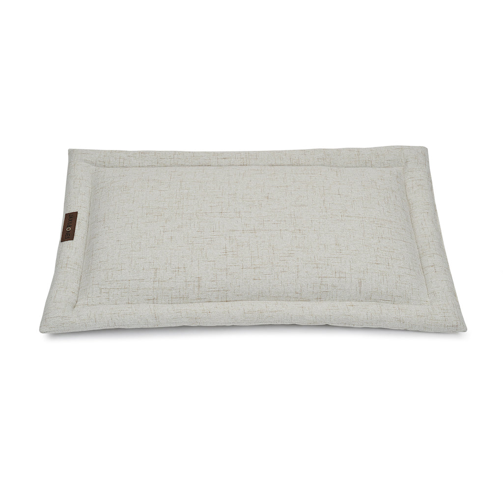 Jax & Bones Lark Standard Poly Blend Cozy Dog Mat Ivory