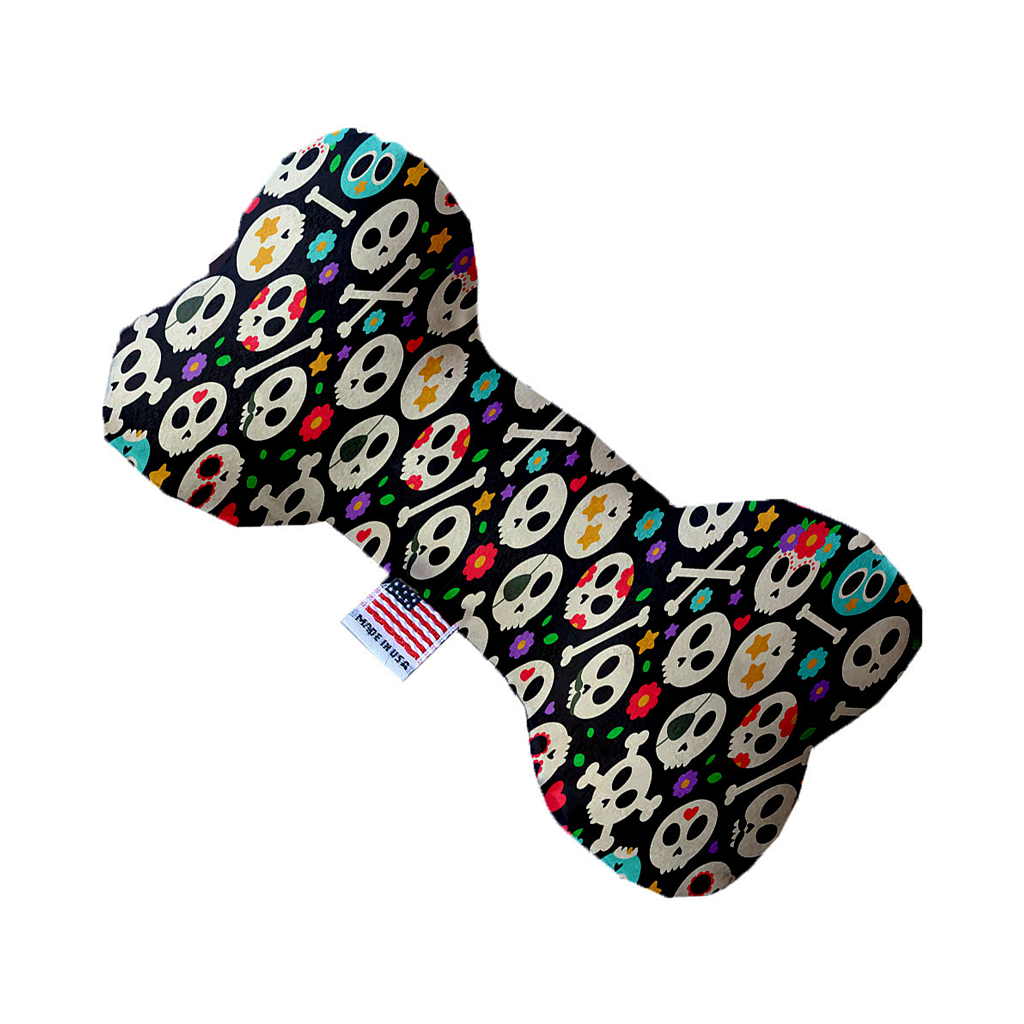 Mirage Dia de Los Muertos Skulls Bone Dog Toy