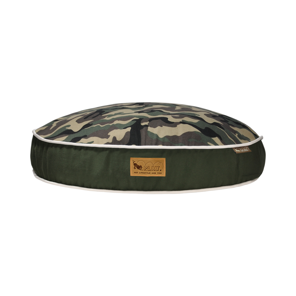 P.L.A.Y. Camouflage Round Dog Bed Green 2