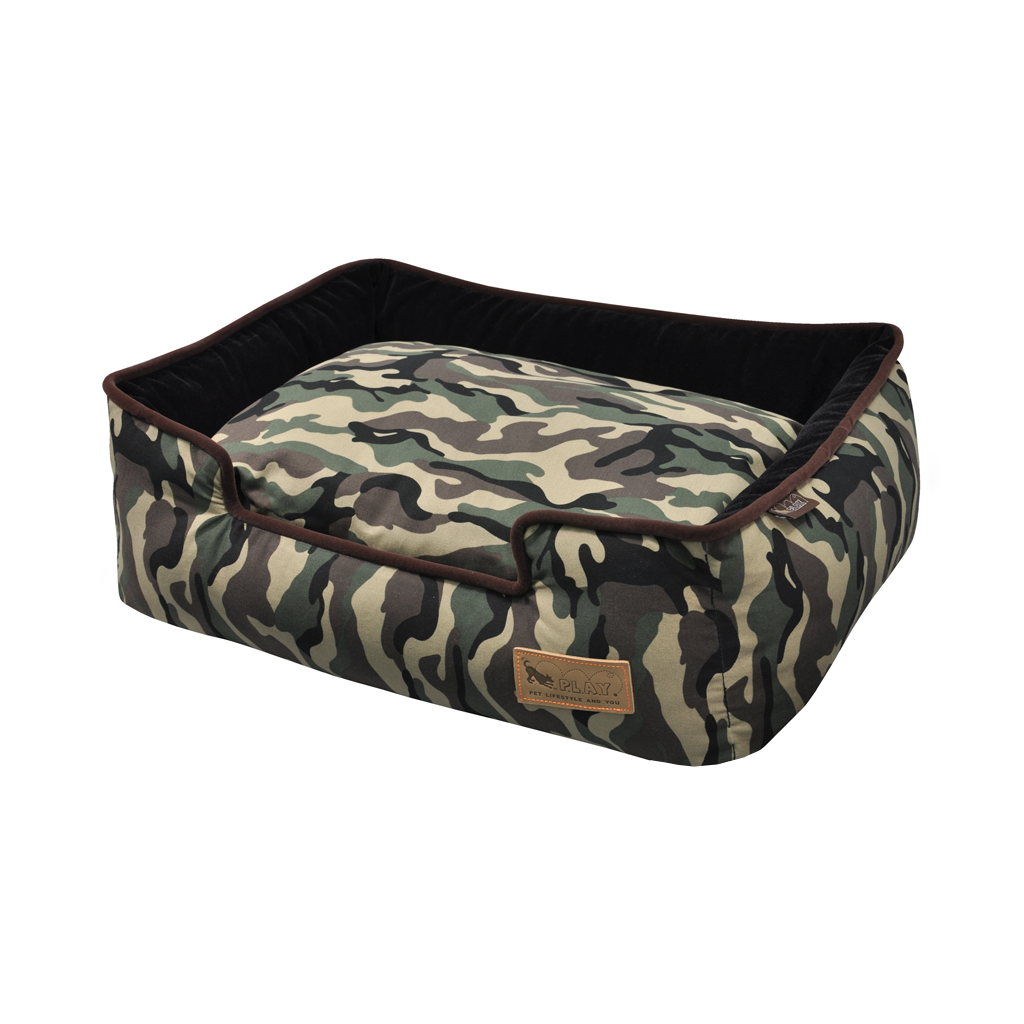 P.L.A.Y. Camouflage Lounge Dog Bed Green