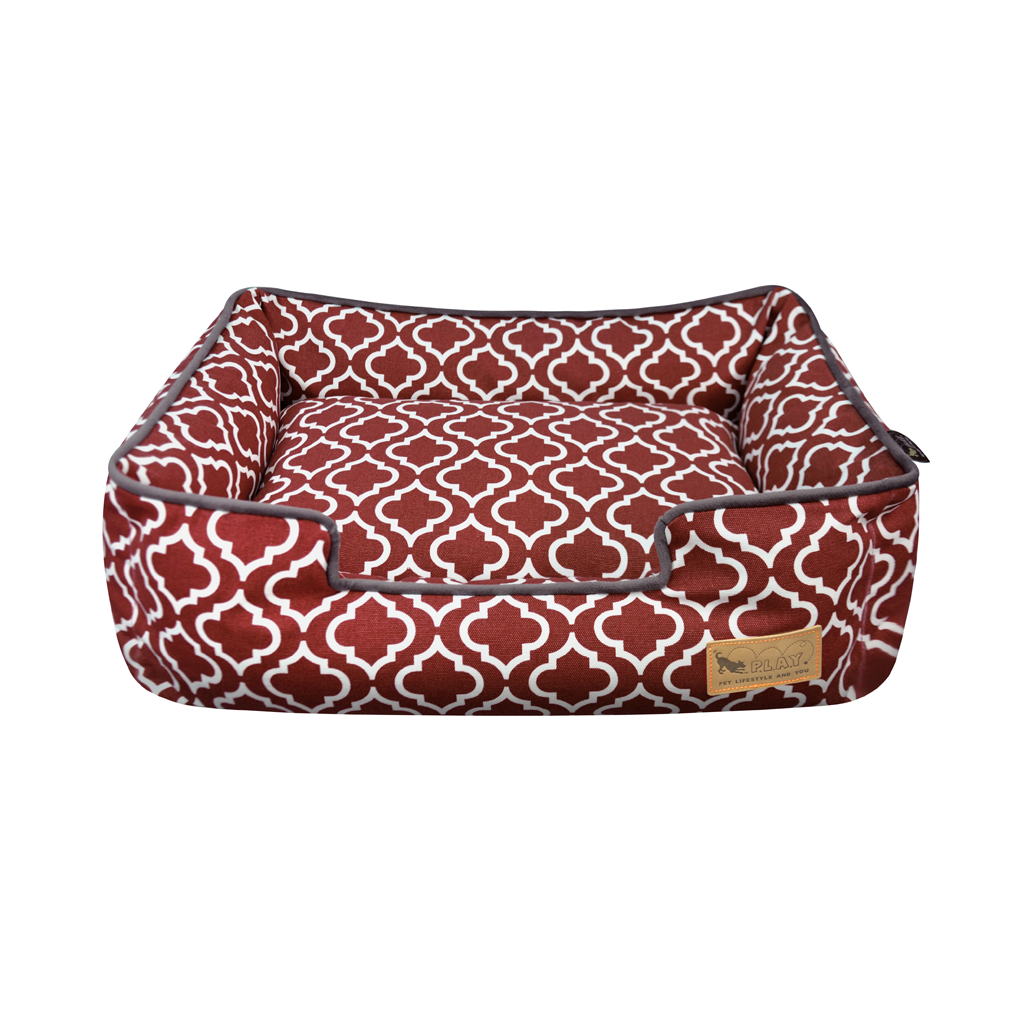 P.L.A.Y. Moroccan Lounge Dog Bed Marsala 2