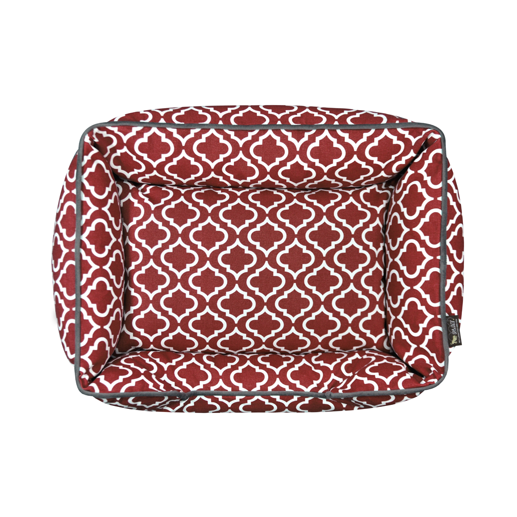 P.L.A.Y. Moroccan Lounge Dog Bed Marsala 4