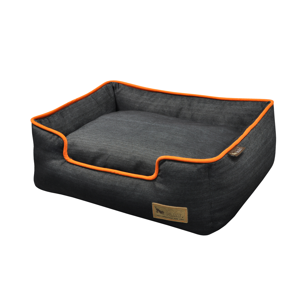 P.L.A.Y. Urban Denim Lounge Dog Bed Mandarin
