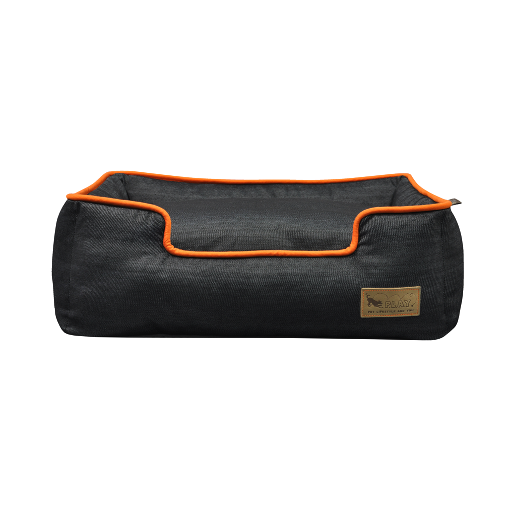 P.L.A.Y. Urban Denim Lounge Dog Bed Mandarin 2