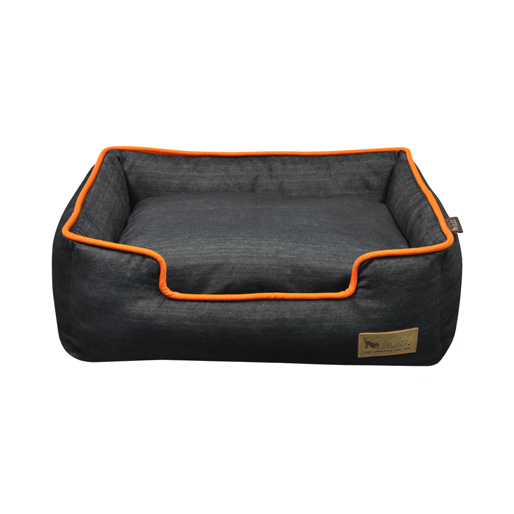 P.L.A.Y. Urban Denim Lounge Dog Bed Mandarin 3