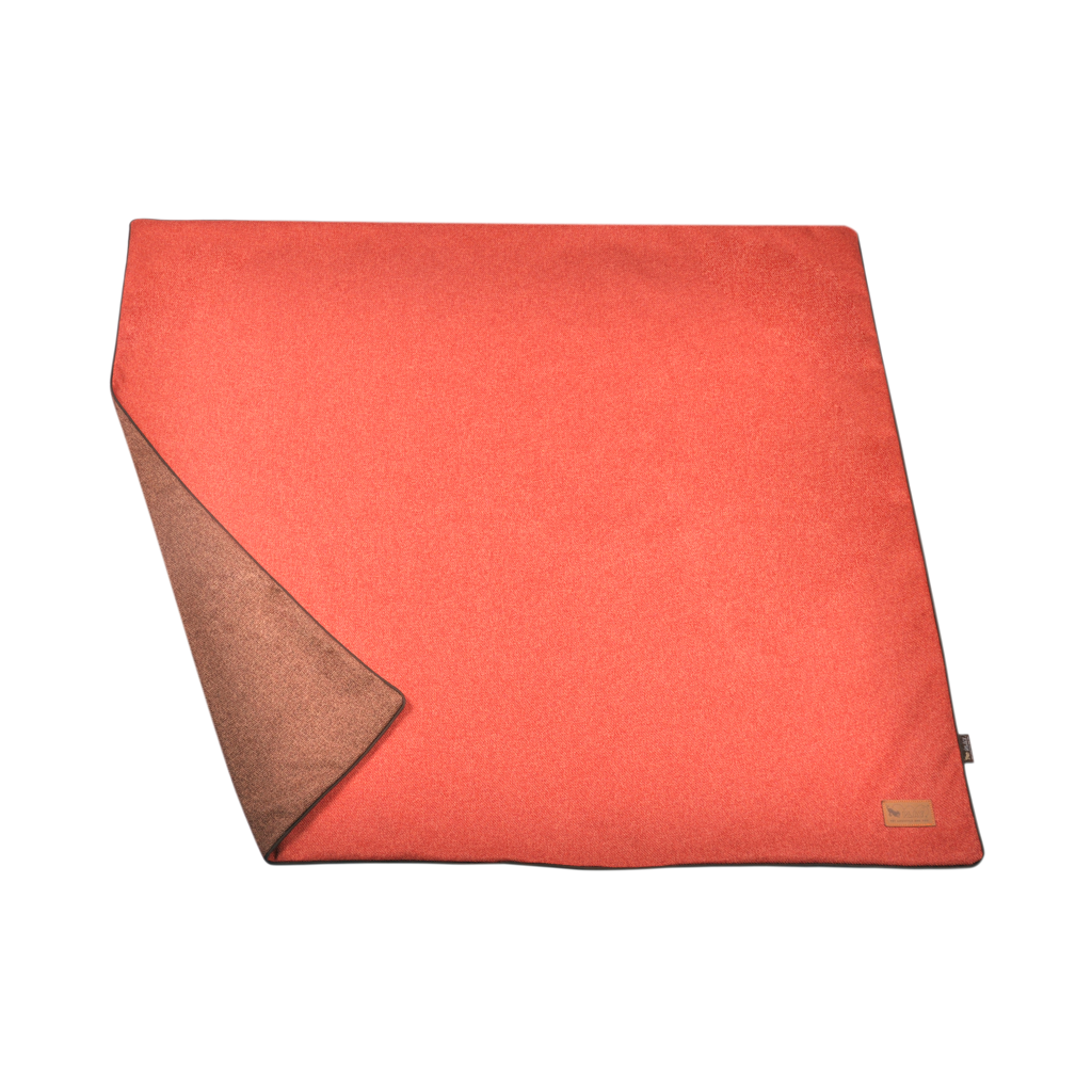 P.L.A.Y. Twill Luxe Cat and Dog Throw Orange/Red