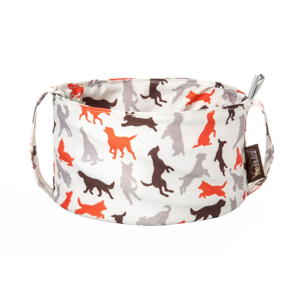 P.L.A.Y. Scout & About Travel Dog Bowl Vanilla