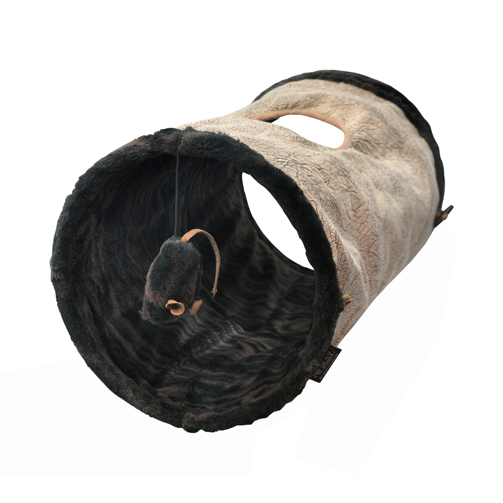 P.L.A.Y. Purr And Pounce Cat Tunnel Brown 5
