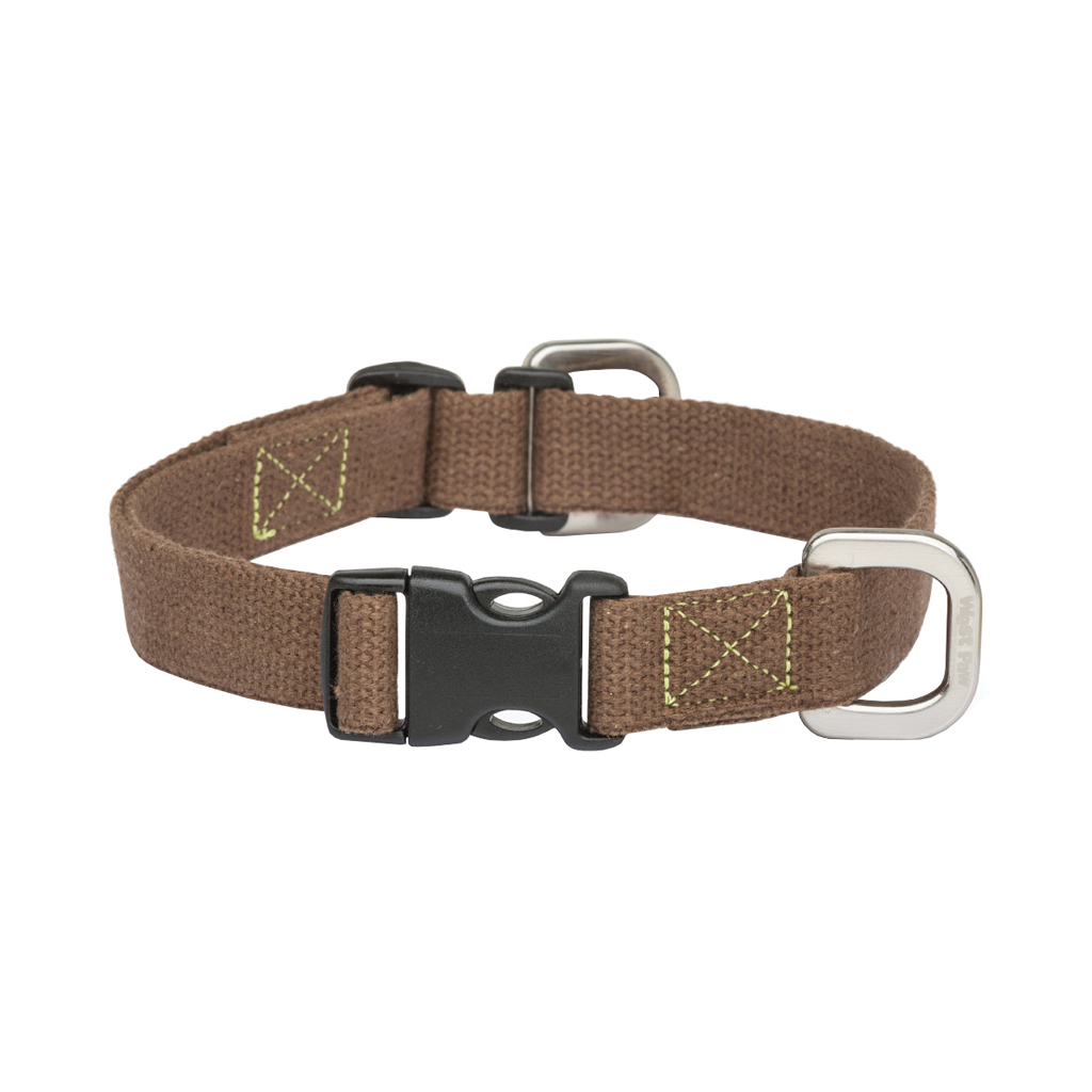 West Paw Strolls Dog Collar Brown
