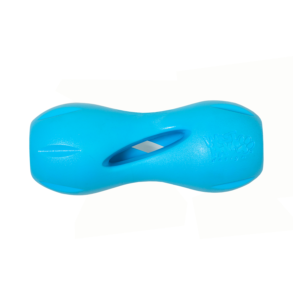 West Paw Qwizl Dog Toy Aqua Blue