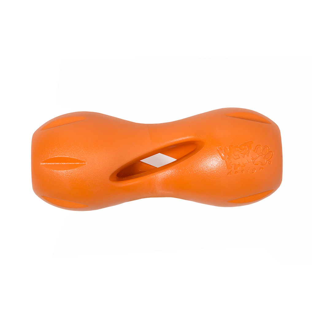 West Paw Qwizl Dog Toy Tangerine