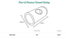 Sizing of the PLAY Purr and Pounce tunnel