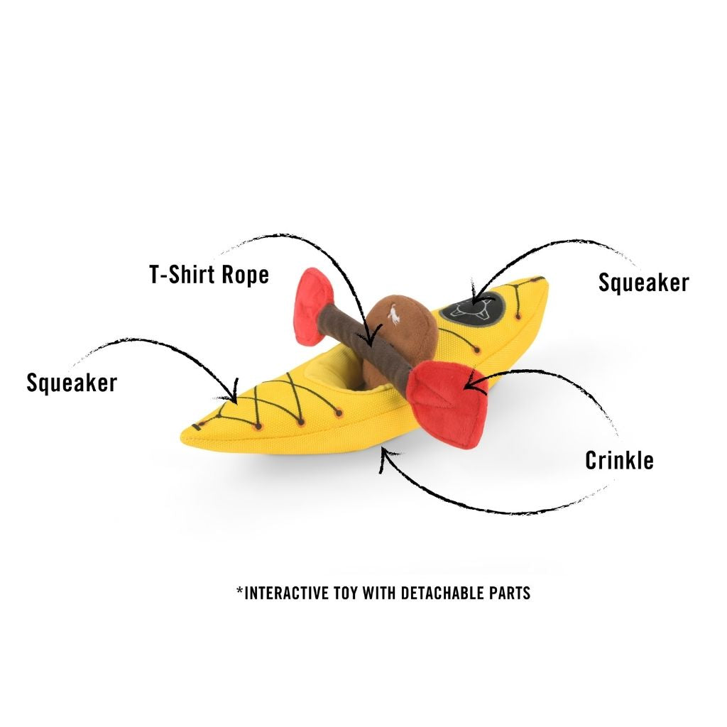 P.L.A.Y. Camp Corbin Dog Toy 5 Piece Set k9 kayak