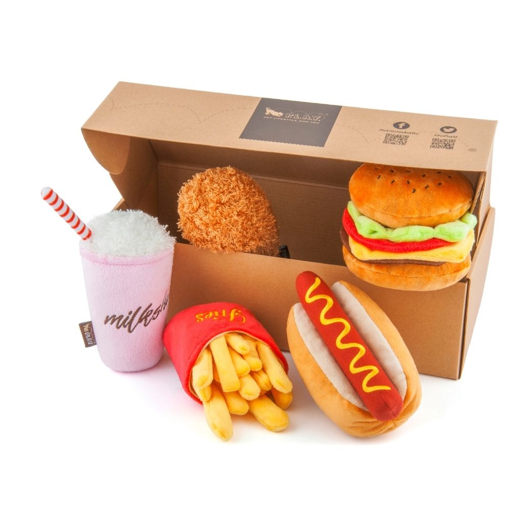 P.L.A.Y. American Classic Dog Toy 5 Piece Set with box
