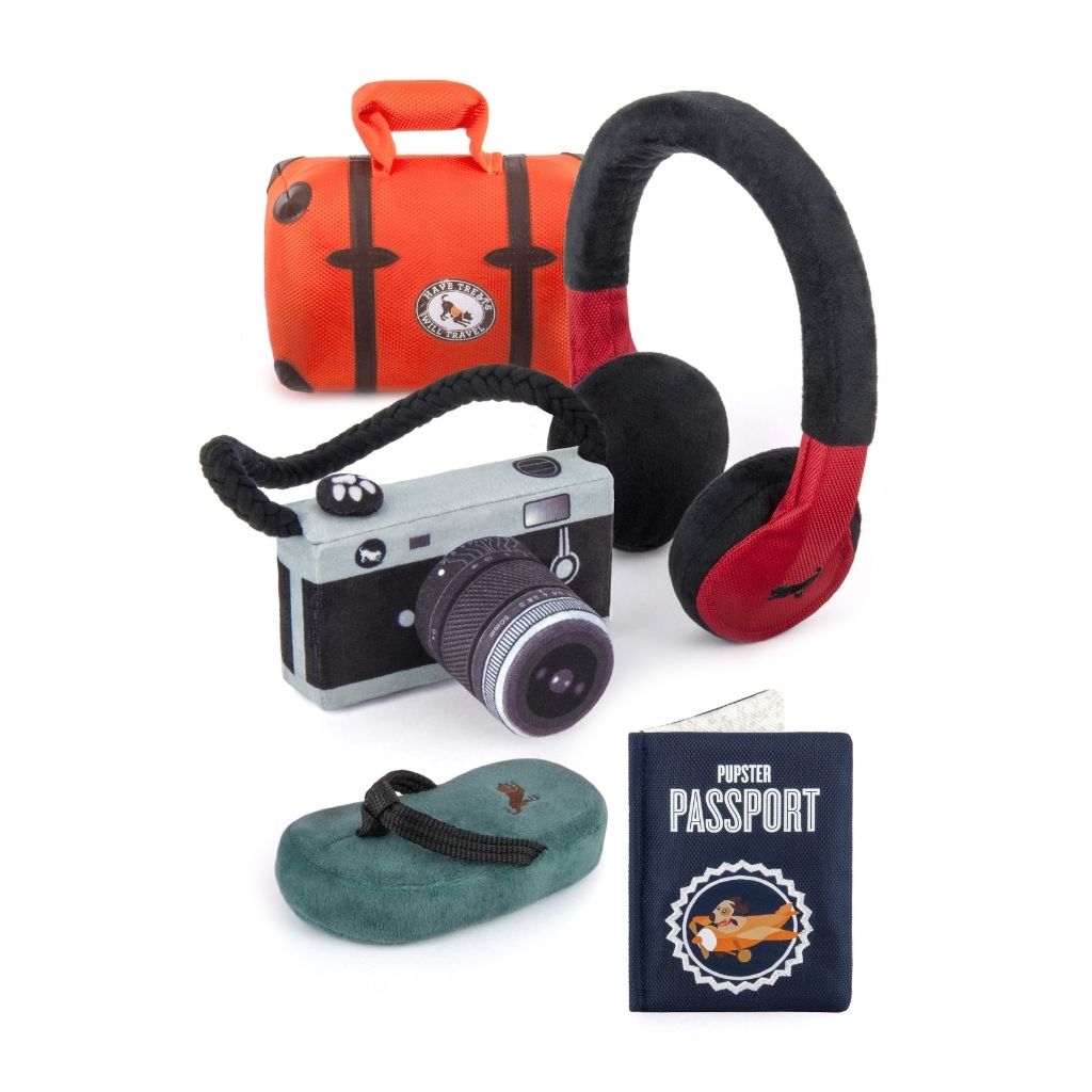 PLAY Globetrotter Dog Toy 5 Piece Set with box