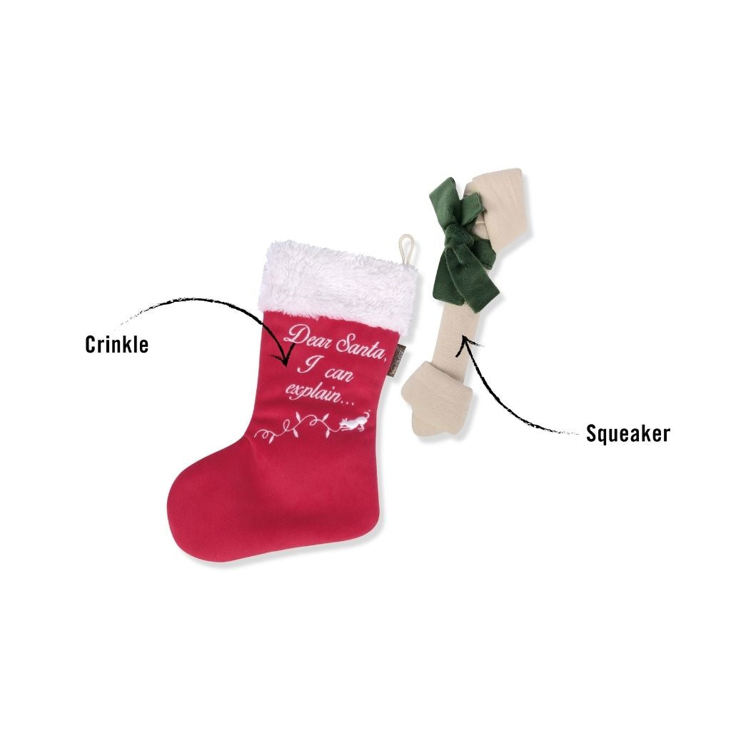 P.L.A.Y. Merry Woofmas Good Dog Stocking Dog Toy 3