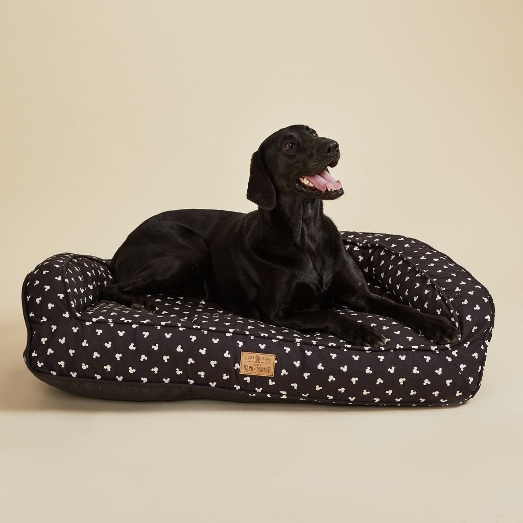 Harry Barker Modern Mickey Ortho Lounger Dog Bed black 2
