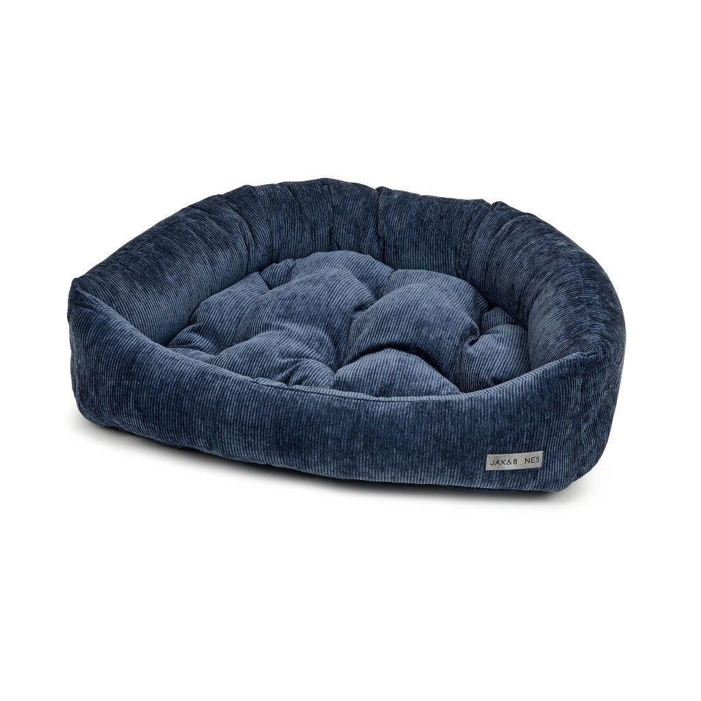 Jax & Bones Ridges Napper dog Bed royal blue
