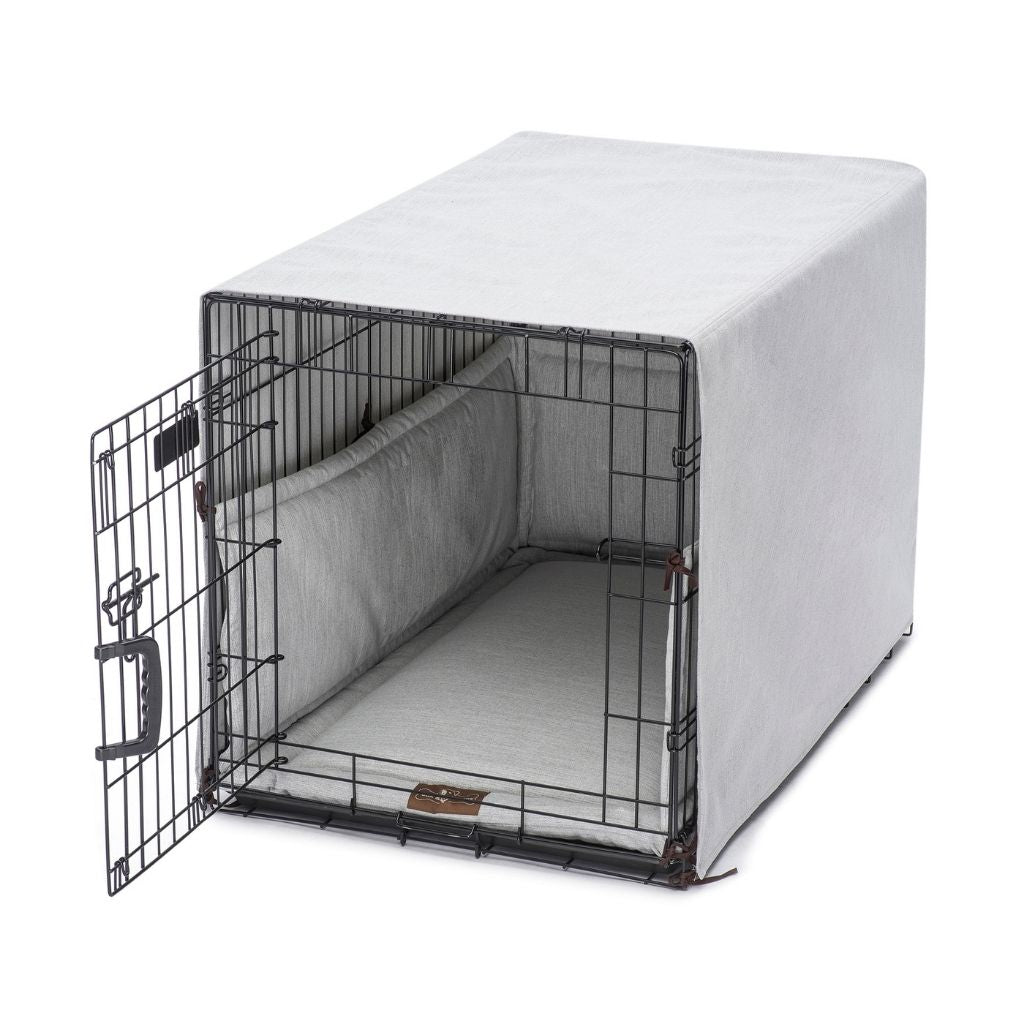 Jax & Bones Windsor Dog Crate Cover Up Set dove