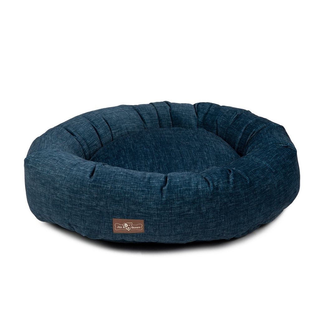 Jax & Bones Denim Donut Bed for Dogs
