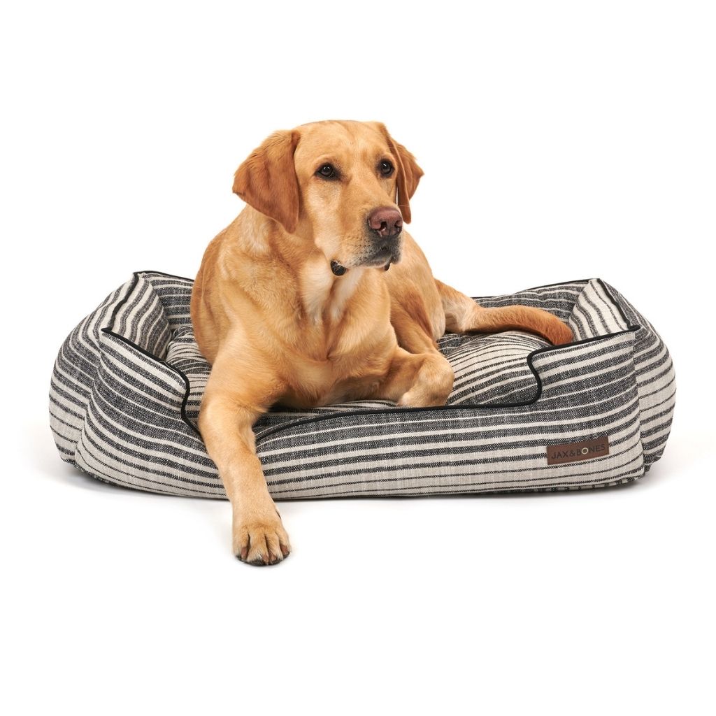 Jax and Bones Hampton Lounge Dog Bed black 2