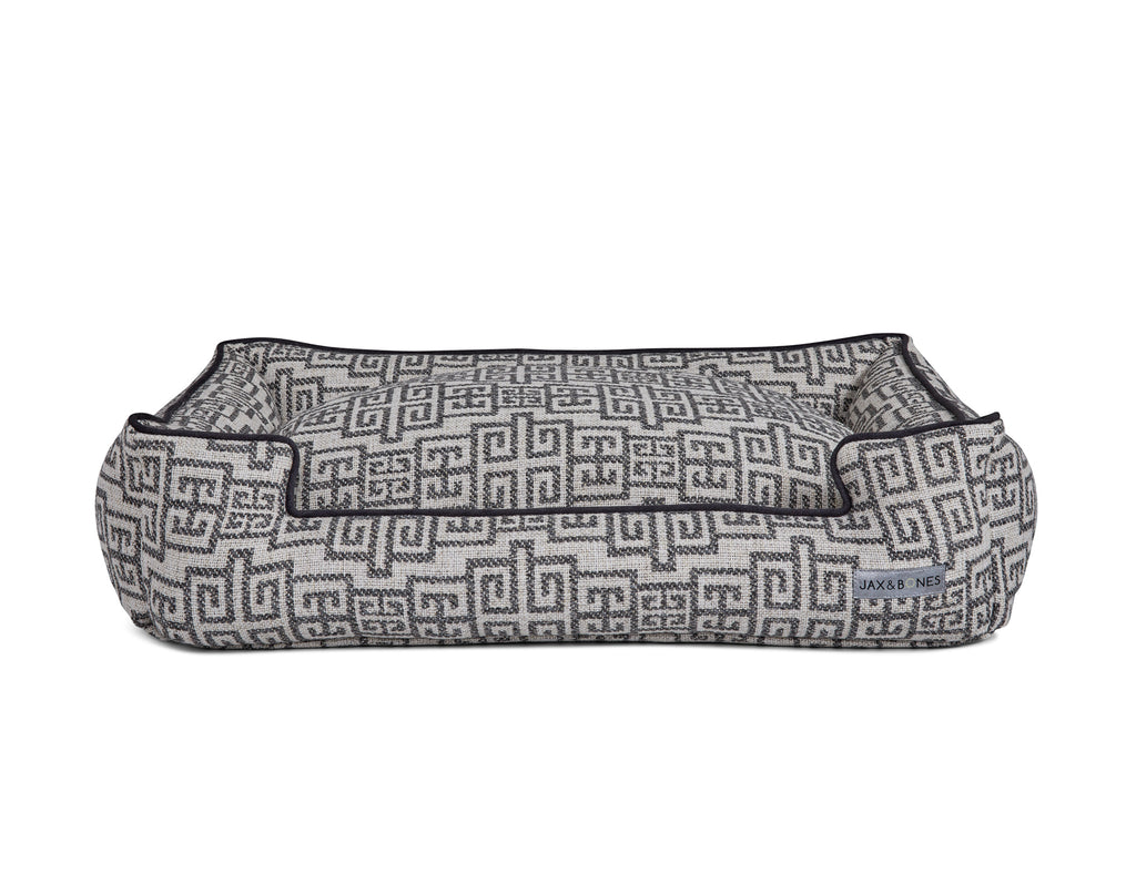 Jax and Bones Verona Lounge dog bed using fabric made in the USA.