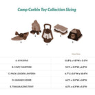 P.L.A.Y. Camp Corbin Dog Toy 5 Piece Set size chart