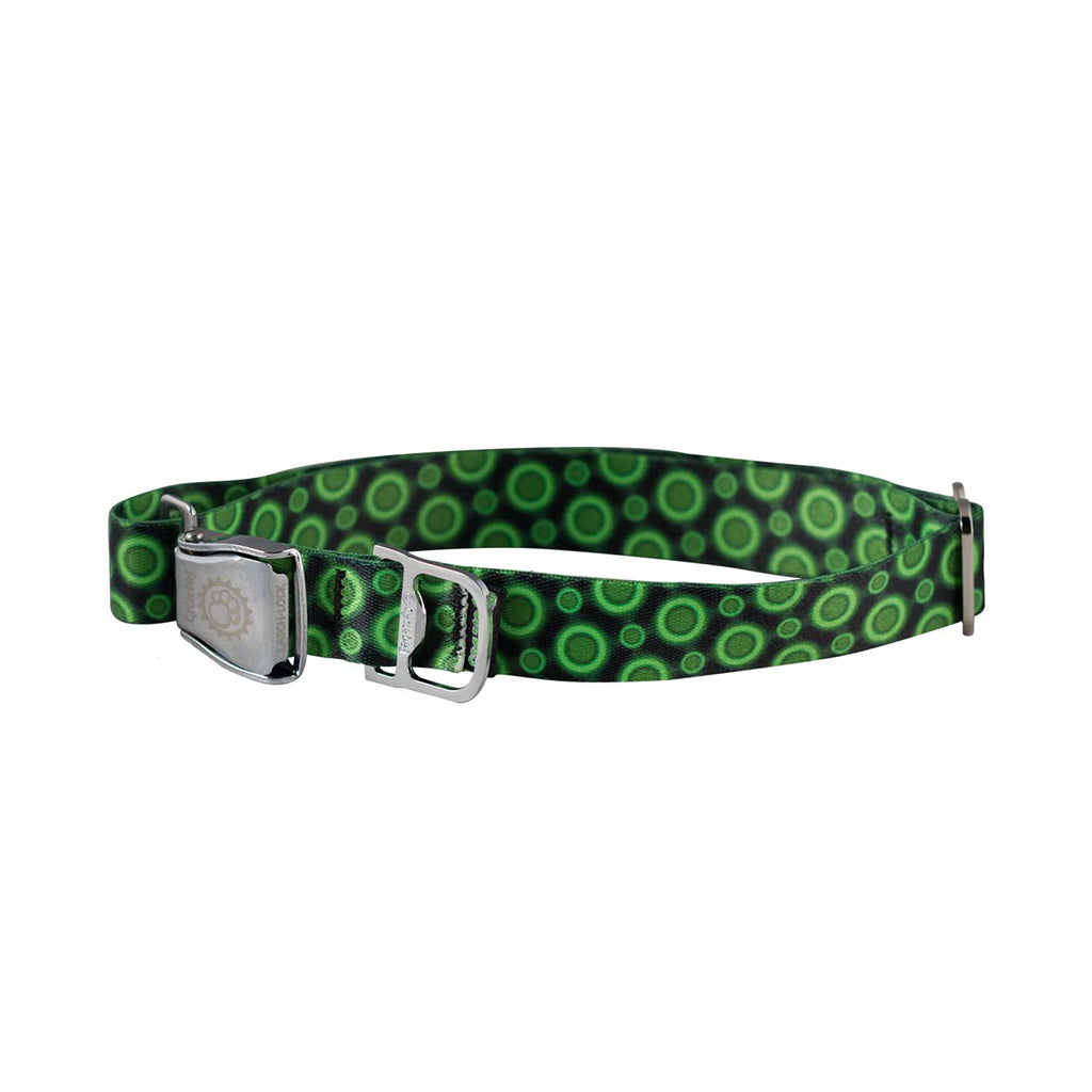 Cycle Dog Ecoweave Collar green dots
