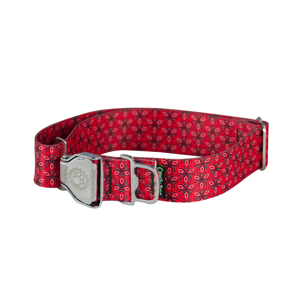 Cycle Dog Ecoweave Collar red triangle 2