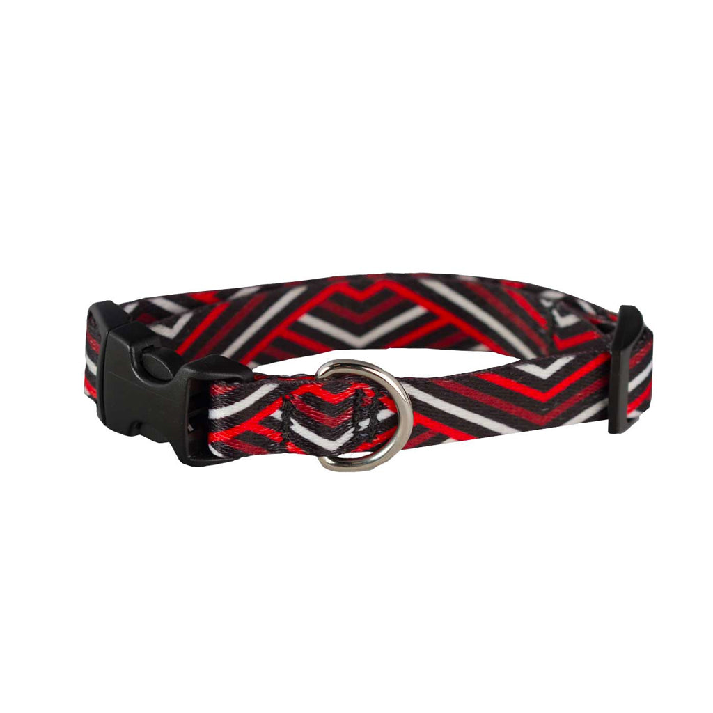 Cycle Dog Ecoweave Collar red stripe