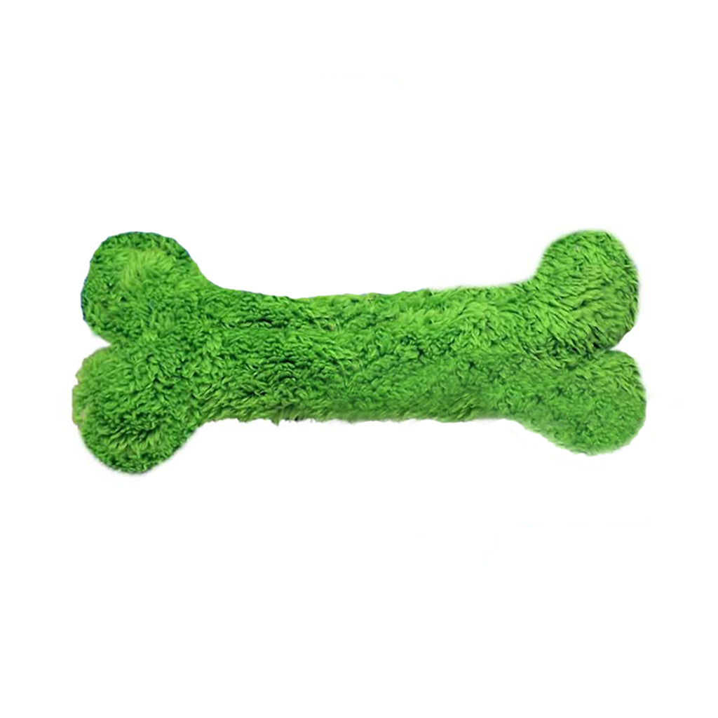 Cycle Dog Duraplush Bone Toy Green