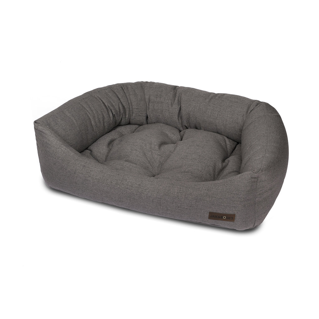 Jax & Bones Lark Standard Poly Blend Napper Dog Bed Graphite