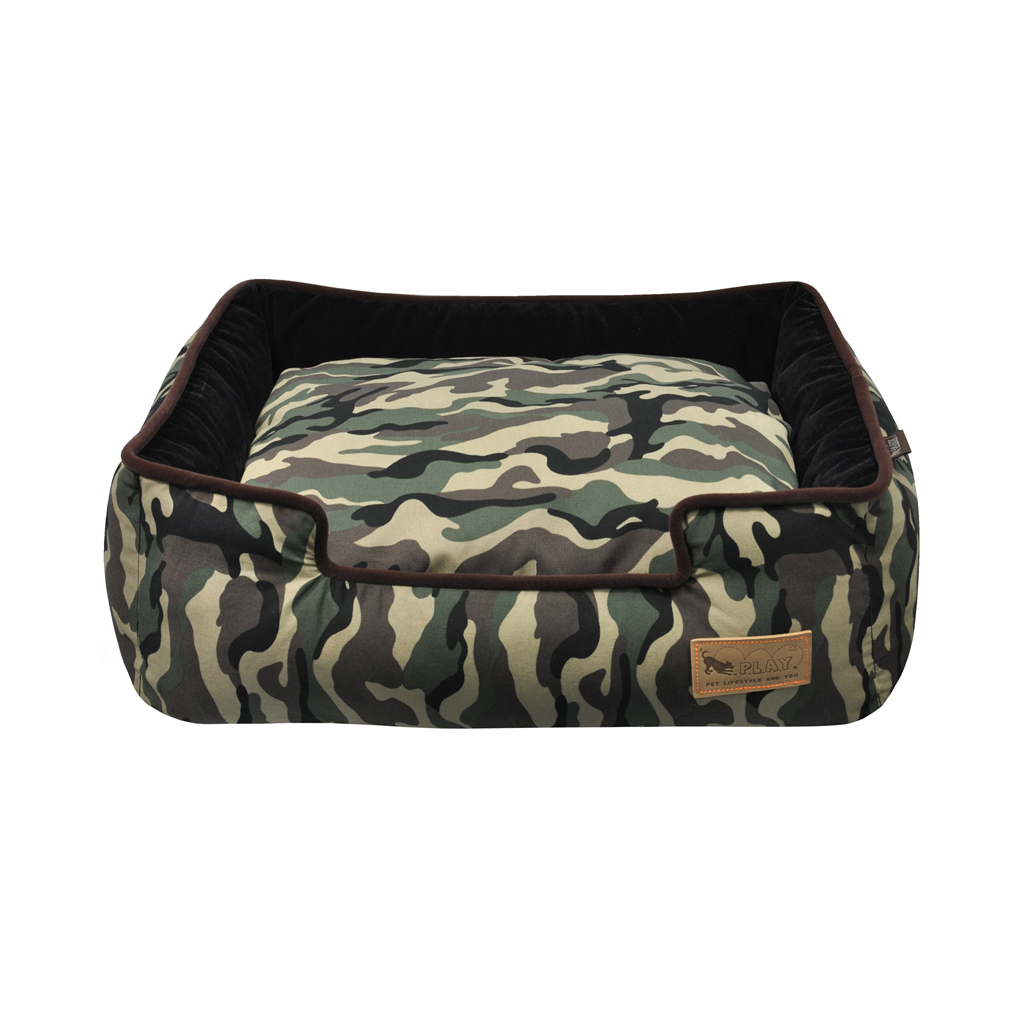 P.L.A.Y. Camouflage Lounge Dog Bed Green 2