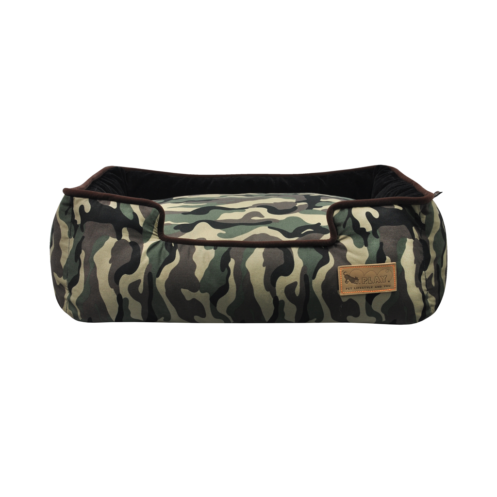 P.L.A.Y. Camouflage Lounge Dog Bed Green 3