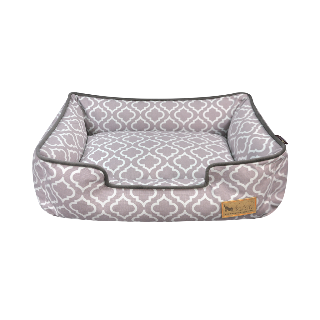 P.L.A.Y. Moroccan Lounge Dog Bed Grey 2