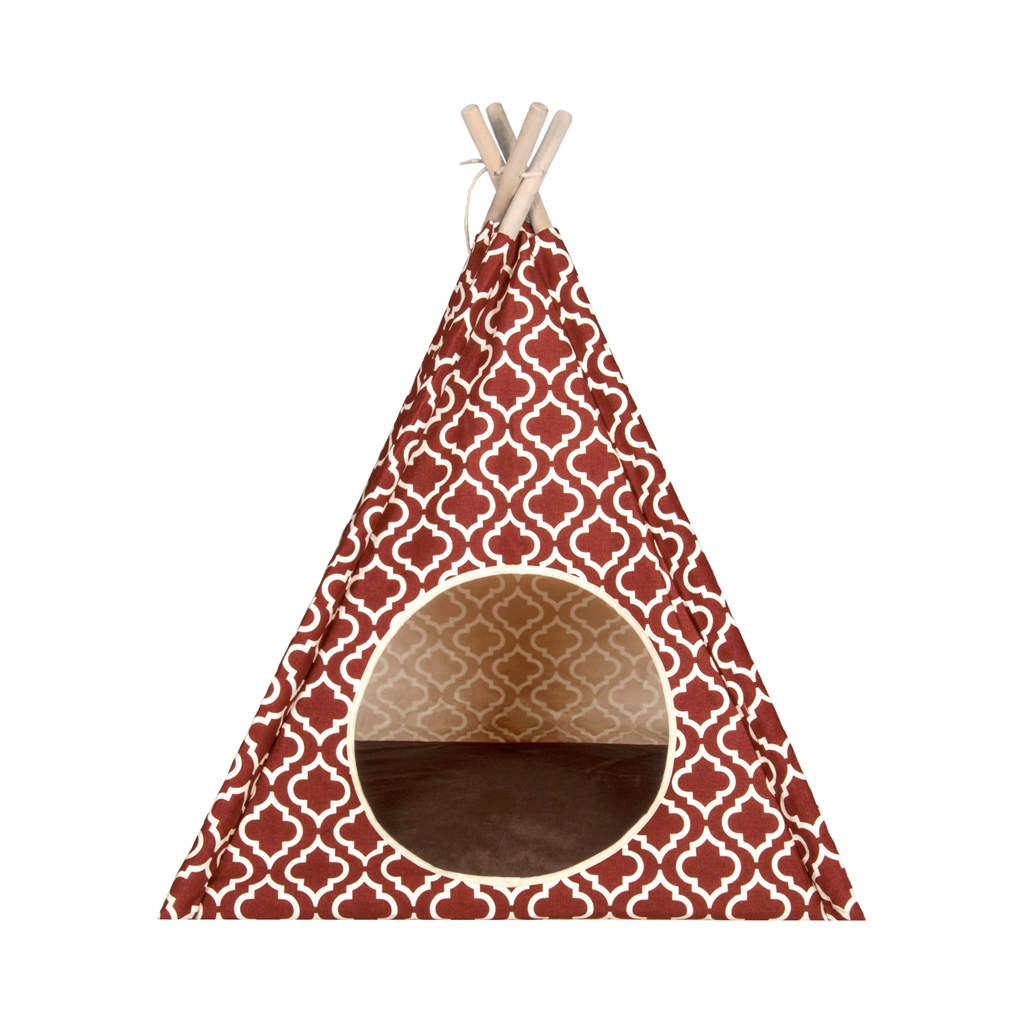 P.L.A.Y. Moroccan Pet Cat and Dog Teepee Marsala