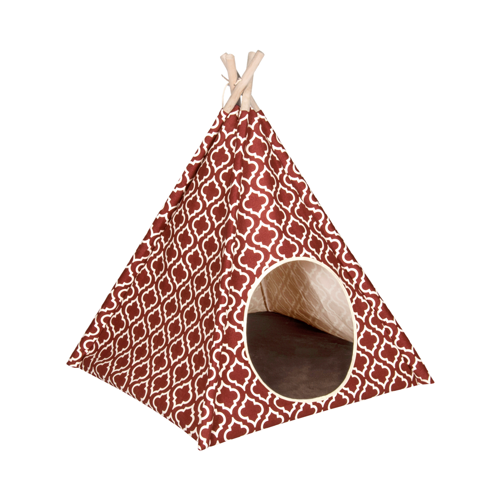 P.L.A.Y. Moroccan Pet Cat and Dog Teepee Marsala 2