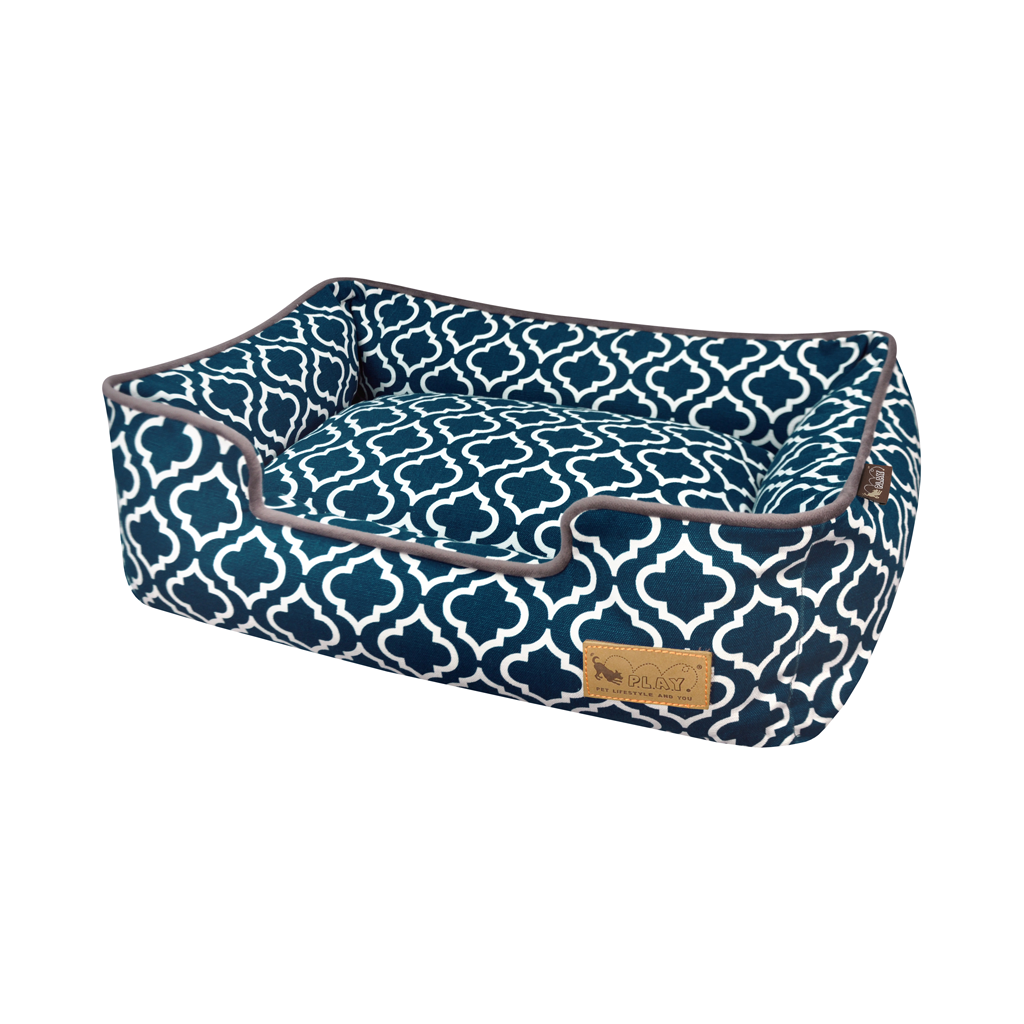 P.L.A.Y. Moroccan Lounge Dog Bed Navy
