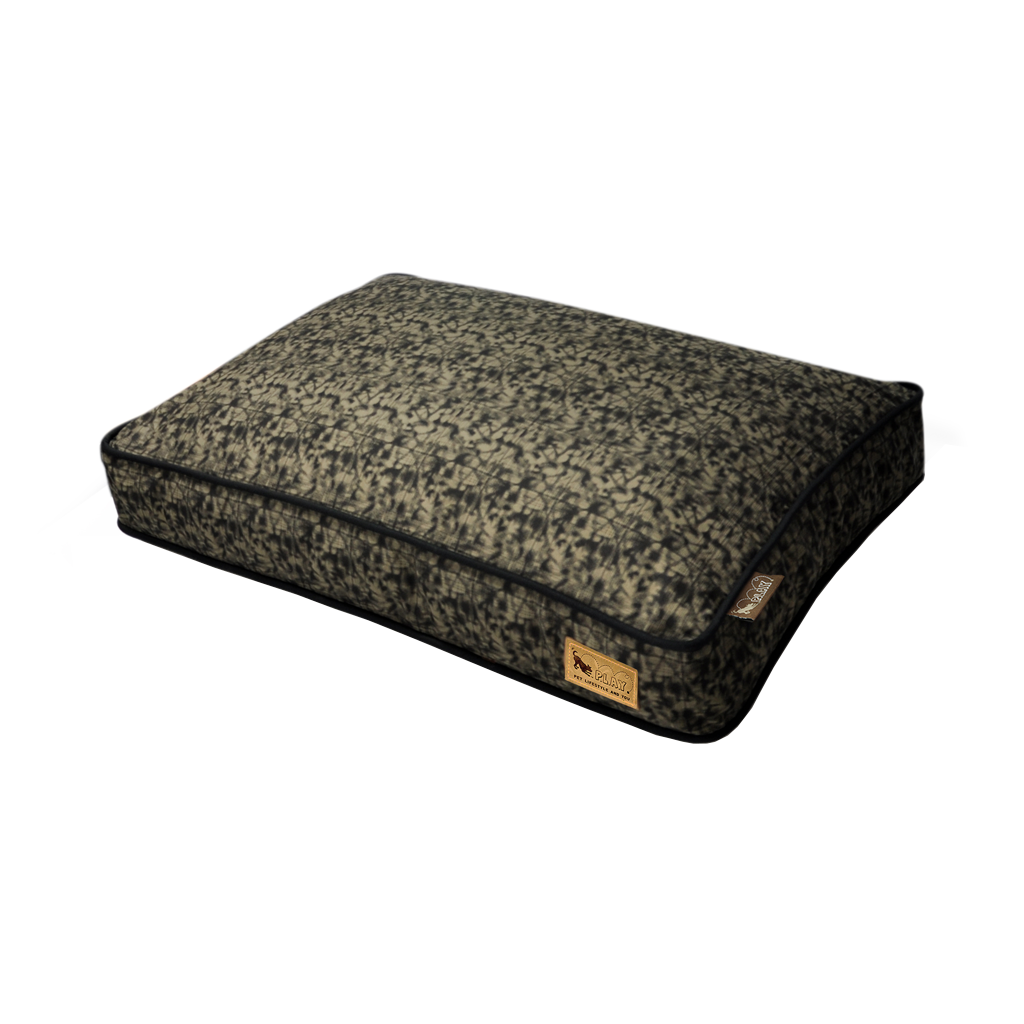 P.L.A.Y. Frolic Rectangle Dog Bed Olive