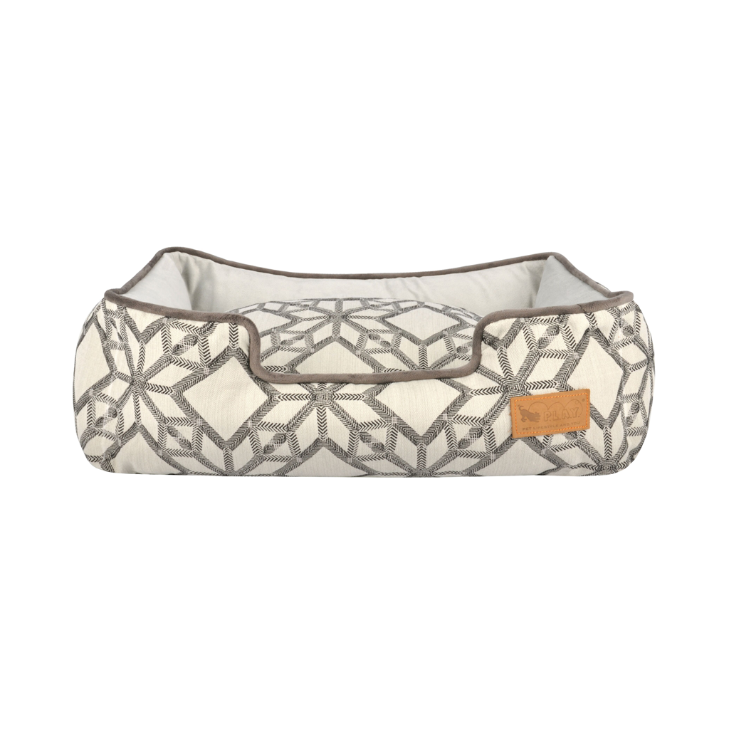 P.L.A.Y. Solstice Lounge Dog Bed Silver 2