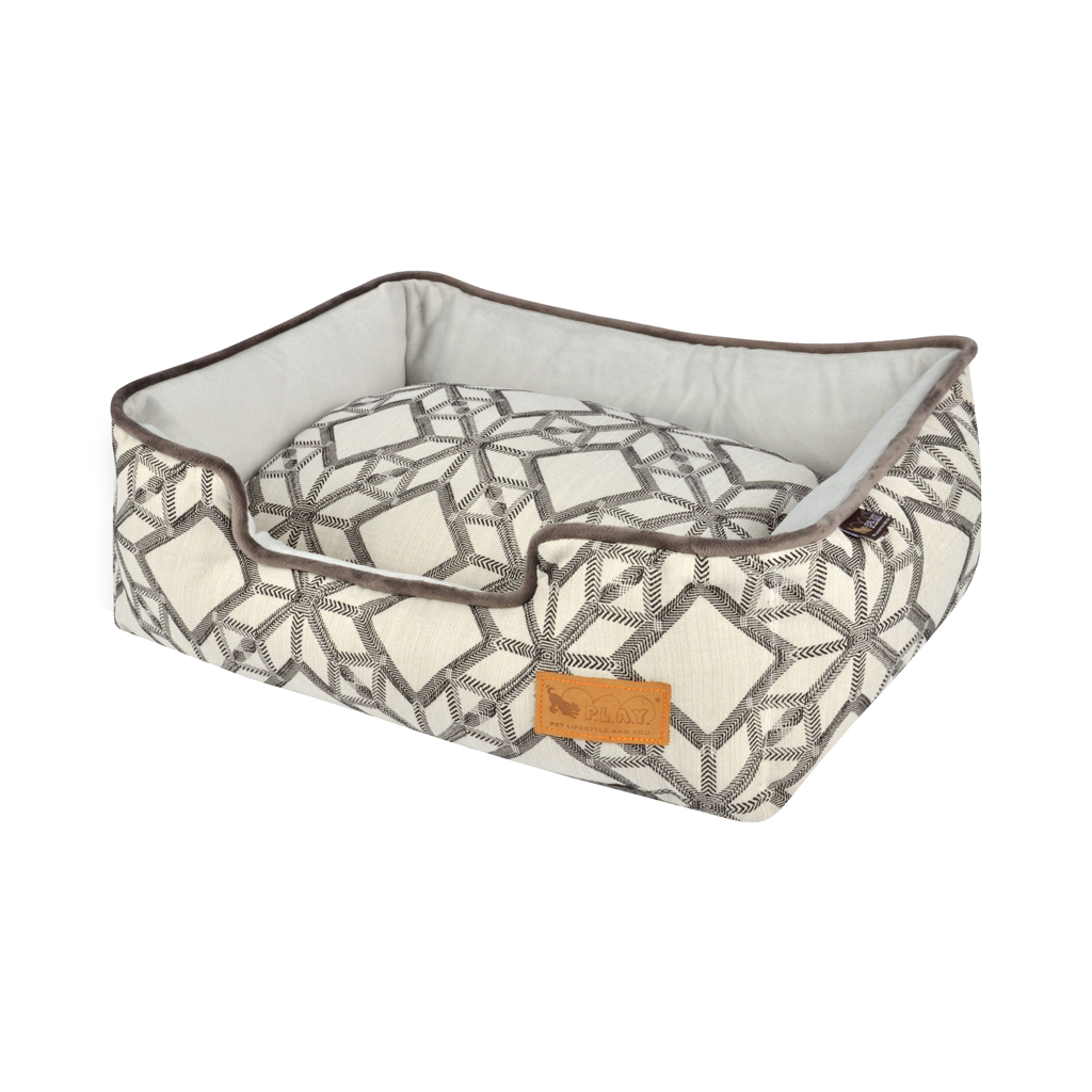 P.L.A.Y. Solstice Lounge Dog Bed Silver 3