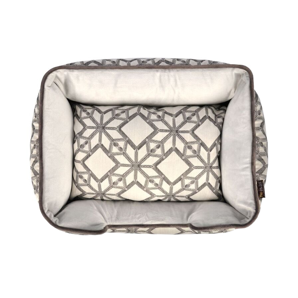 P.L.A.Y. Solstice Lounge Dog Bed Silver 4