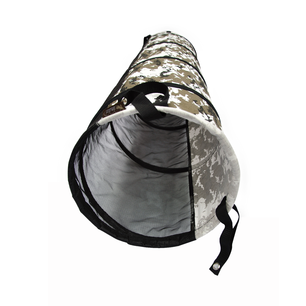 P.L.A.Y. Pet Cat and Dog Tunnel White Camo 3