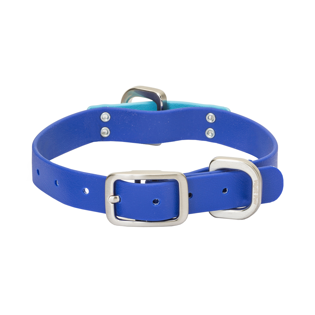 West Paw Jaunts Dog Collar Blue