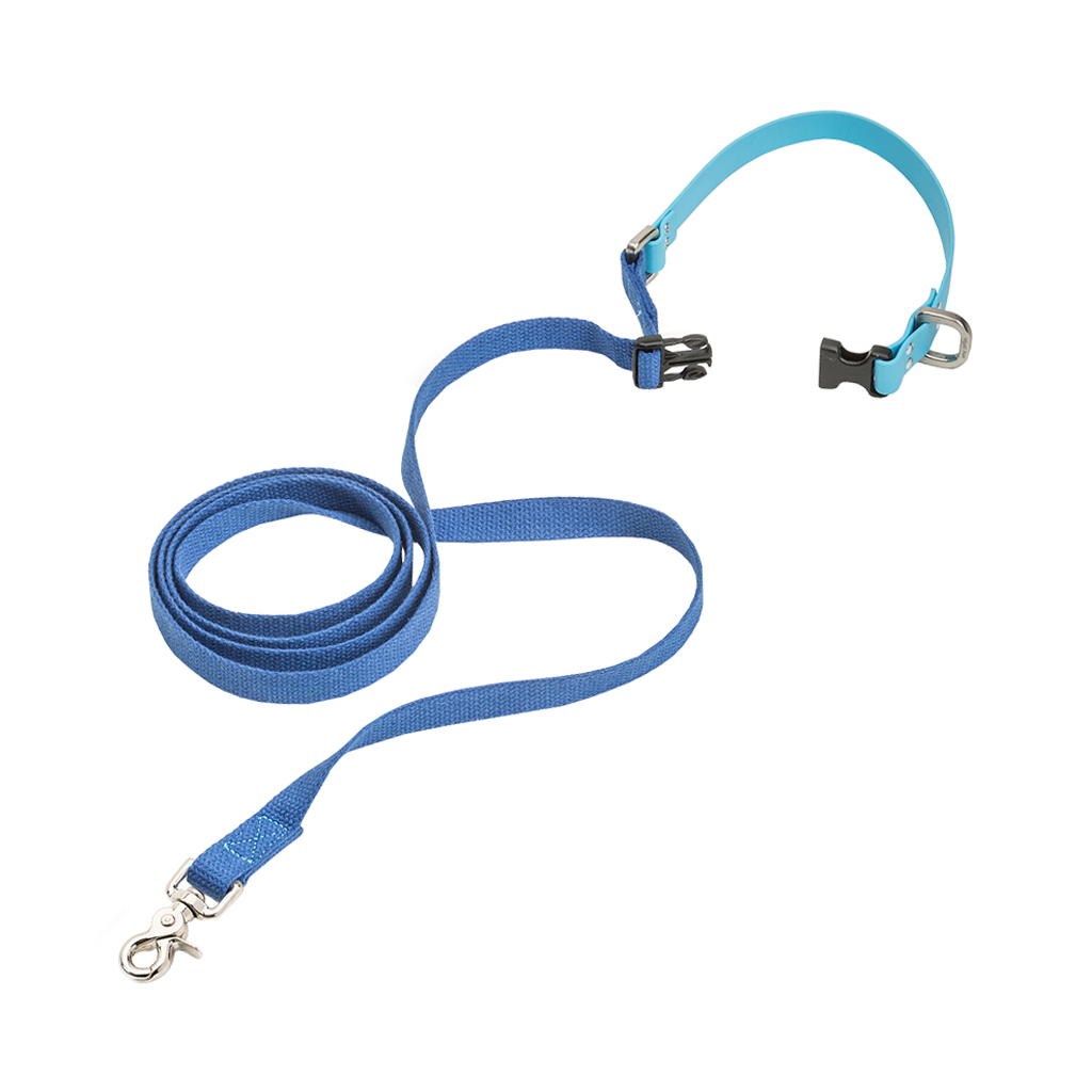 West Paw Jaunts Comfort Grip Dog Leash Blue